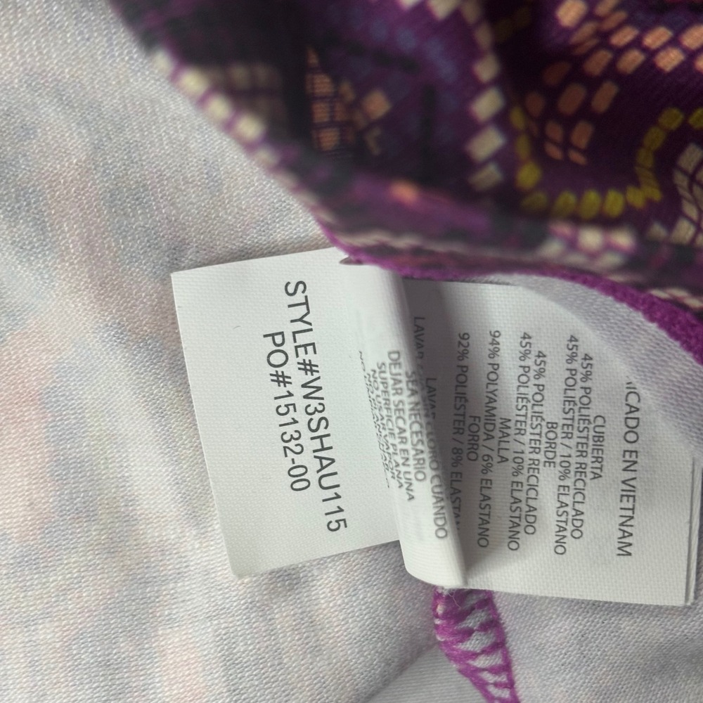 prAna Women's Racerback Athletic Dress L Purple Geometric Print Stretch Yoga - Picture 6 of 10